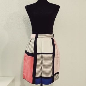 Kate Spade Rare Barry Color Block Skirt
